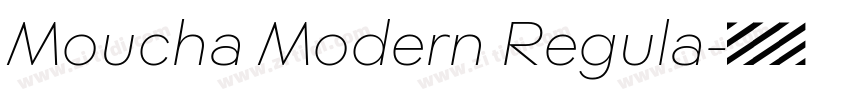 Moucha Modern Regula字体转换